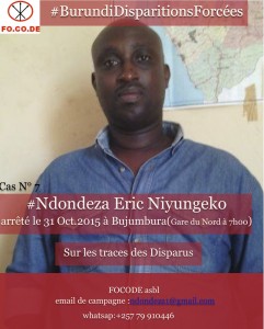 Eric Niyungeko flyer